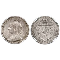 Cyprus, 4-1/2 piastres, 1901, Victoria, NGC XF 45.