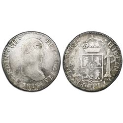 Durango, Mexico, bust 4 reales, Ferdinand VII, 1816MZ, very rare, ex-Murias.