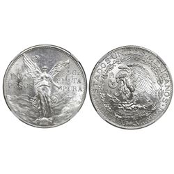 Mexico City, Mexico, silver 2 pesos, 1921, Independence Centennial, NGC MS 62.