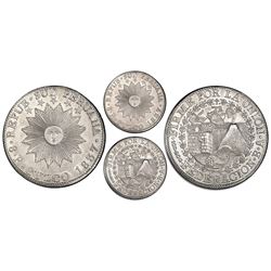 Cuzco, South Peru, 8 reales, 1837BA, FEDERACION, incuse edge lettering, PCGS MS63, finest and only s