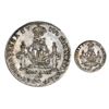 Image 1 : Bogota, Colombia (for Maracaibo, Venezuela), silver uniface 4R-sized proclamation medal die trial, C