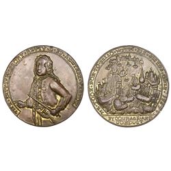 Great Britain, copper-alloy Admiral Vernon medal, 1739, Porto Bello, Vernon alone, ex-Adams.