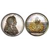 Image 1 : Turks and Caicos Islands, silver restrike (1971) of the British Phipps medal of 1687 commemorating t