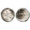 Image 1 : Roman Republic, AR denarius, Appius Claudius Pulcher, T. Manlius Mancius, and Q. Urbinius. 111-110 B