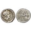 Image 1 : Roman Republic, AR denarius, D. Silanus L.f, 91 BC, Rome mint.