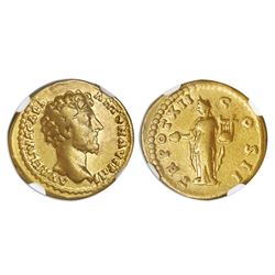 Roman Empire, AV aureus, Marcus Aurelius, 161-180 AD, struck under Antoninus Pius, 158-159 AD, Rome