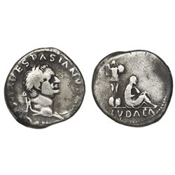 Roman Empire, AR denarius, Vespasian, 69-70 AD, Rome mint.