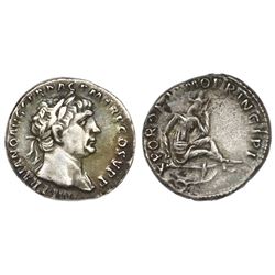 Roman Empire, AR denarius, Trajan, 103-111 AD, Rome mint.
