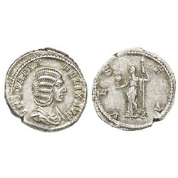 Roman Republic, AR denarius, Julia Domna, wife of Septimius Severus, 193-217 AD, Rome mint, struck u