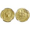 Image 1 : Byzantine Empire, AV solidus, Justin II, 565-578 AD, Constantinople mint, NGC AU / clipped.
