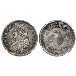 USA (Philadelphia mint), 50 cents capped bust, 1812, NGC AU 53.