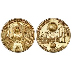 USA (struck by L.G. Balfour & Co), 18 karat gold medal, 1969, Apollo 11, 27.94 grams, NGC MS 66.