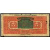 Image 2 : Bogota, Colombia, Banco Lopez, 5 pesos, 1-5-1919 overprint on Banco del Ruiz, 5 pesos, 1919, serial 