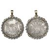 Image 1 : Mexico City, Mexico, pillar 8 reales, Charles III, 1771FM, mounted pillars-side out in twisted-wire 