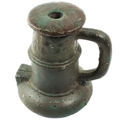 1700s Spanish colonial bronze "thunder mug" mortar.