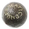 Image 1 : Revolutionary War-period iron cannonball "four pounder" from Ft. Ticonderoga, New York.