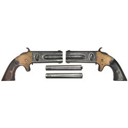American Arms Co. over-under two-barrel derringer pistol, .32 and .22 ...