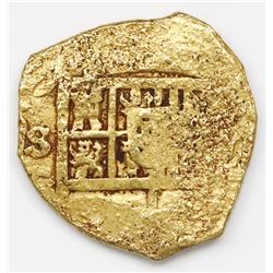 Seville, Spain, cob 2 escudos, Philip III, assayer G.