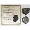 Image 2 : Lot of three silver-cob fragments, one with Fisher tag.