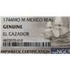 Image 3 : Mexico City, Mexico, pillar 1 real, Philip V, 1744M, NGC genuine / El Cazador.