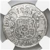 Image 1 : Mexico City, Mexico, pillar 1 real, Philip V, 1746M, NGC genuine / El Cazador.