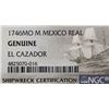 Image 3 : Mexico City, Mexico, pillar 1 real, Philip V, 1746M, NGC genuine / El Cazador.