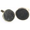 Image 1 : Pair of 18K gold cufflinks made from Roman Empire AE follis of Constantine I ("the Great"), 4th cent