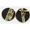 Image 2 : Pair of 18K gold cufflinks made from Roman Empire AE follis of Constantine I ("the Great"), 4th cent