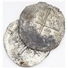 Image 2 : Lot of two Potosi, Bolivia, cob 4 reales, Philip II, assayer B (3rd period).