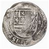 Image 1 : Potosi, Bolivia, cob 2 reales, Philip II, assayer B (1st period).