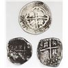 Image 2 : Lot of three Potosi, Bolivia, cob 2R (two) and 1R (one), Philip II, III and IV, various assayers.