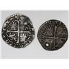 Image 2 : Lot of two Potosi, Bolivia, cob 1/2R, Philip II, assayer B (2nd period).