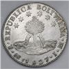 Image 2 : Potosi, Bolivia, 8 soles, 1827JM, laureate head.