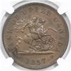 Image 1 : Canada, Bank of Upper Canada, bronze penny, 1857, MS 62 Brown.