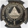 Image 1 : Central American Union, proof silver 1 peso medallic coinage, 1971, ODECA 20th anniversary, NGC PF 6