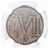 Image 1 : Santa Marta, Colombia, copper 1/4 real, Ferdinand VII, 1813, NGC VF 30 Brown.