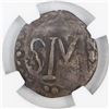 Image 2 : Santa Marta, Colombia, copper 1/4 real, Ferdinand VII, 1813, NGC VF 30 Brown.