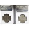 Image 2 : Lot of six Bogota, Colombia, 50 centavos, 1892, Columbus, large bust (cap points to left of A), NGC 