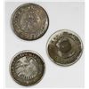 Image 2 : Lot of three Costa Rica 1/2R "lion" countermarks (Type VI, 1849-57) on Costa Rica (Central American 