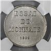 Image 2 : Dominican Republic, proof copper-nickel piefort 1 centavo essai, 1892, plain edge, NGC PF 63, ex-Rud