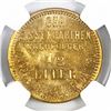 Image 2 : Kassel, Germany, Chr. Eissengarthen, brass 1/2 liter beer token, ca. mid-1800s, NGC MS 64.