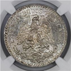 Mexico City, Mexico, 50 centavos, 1937, NGC MS 65.