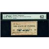 Image 1 : Tallahassee, Florida, State of Florida, 10 cents, Feb. 2, 1863, PMG UNC 62 EPQ.