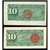 Image 2 : Lot of two Bogota, Colombia, Banco Nacional, 10 centavos: 1-3-1888, series Y, serial 056017; 2-1-189