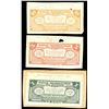Image 1 : Lot of three Cali, Colombia, Banco de Hipotecario del Pacifico back proofs, ca. 1920s: 10, 5, and 1 