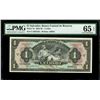 Image 1 : El Salvador, Banco Central de Reserva, 1 colon, 14-1-1943, series E, serial 2487222, PMG Gem UNC 65 