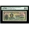 Image 1 : El Salvador, Banco Central de Reserva, 1 colon, 6-11-1952, series VA, serial 3626359, PMG Gem UNC 64