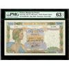 Image 1 : France (Paris), Banque de France, 500 francs, 1-10-1942, serial H.6799 670, PMG Choice UNC 63 EPQ.