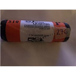 10 Dollar US Mint Roll Wyoming P State Quarters