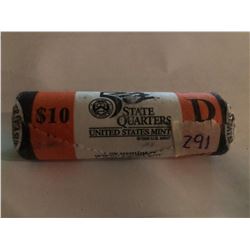 10 Dollar US Mint Roll Ohio D State Quarters